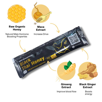 Black Thai Honey Box of 10