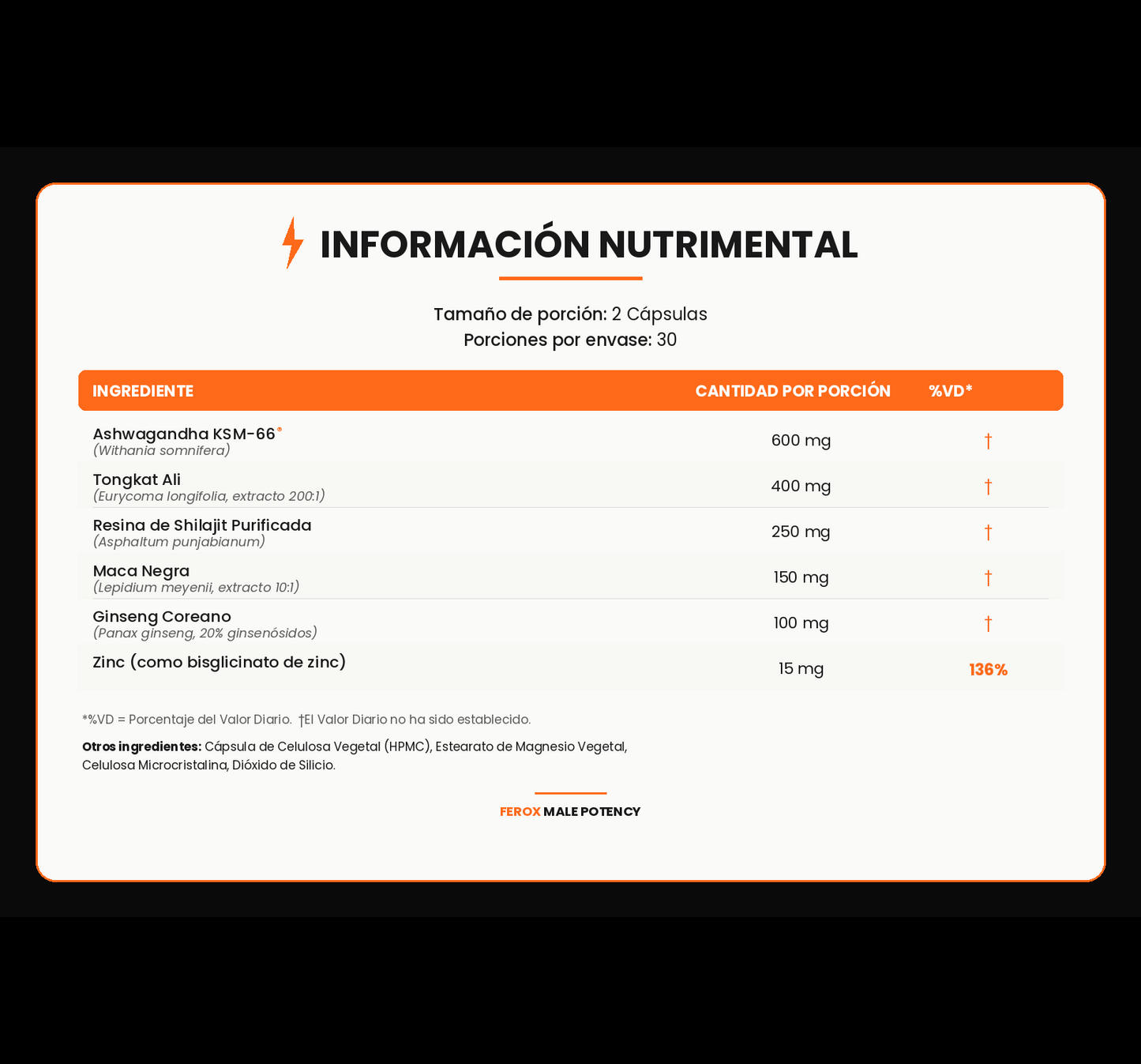 FEROX - Potencia Masculina